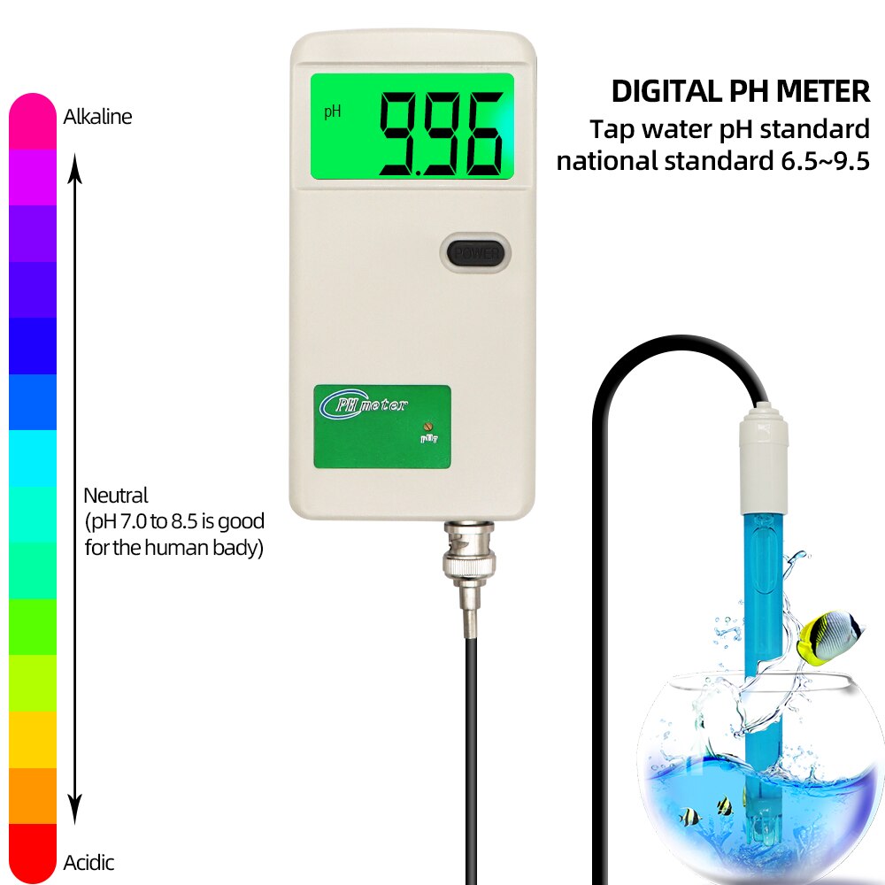 PH-3012B Purity PH meter digital Water Tester for biology chemical laboratory 0.00-14.00ph Analyzer 20%Off