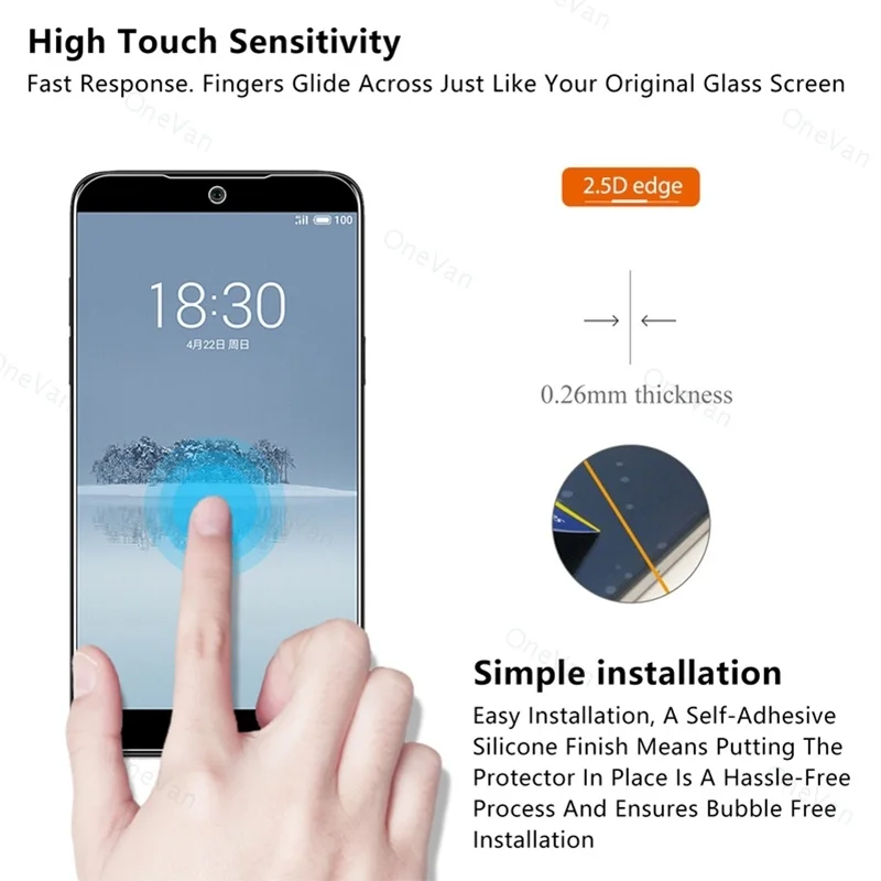 2 Pcs Front Glass 9H HD Screen Protector for Meizu Note 9 8 M2 M3 M5 Note Tempered Film Tempered Glass for Meizu Pro 6 7 Plus 5