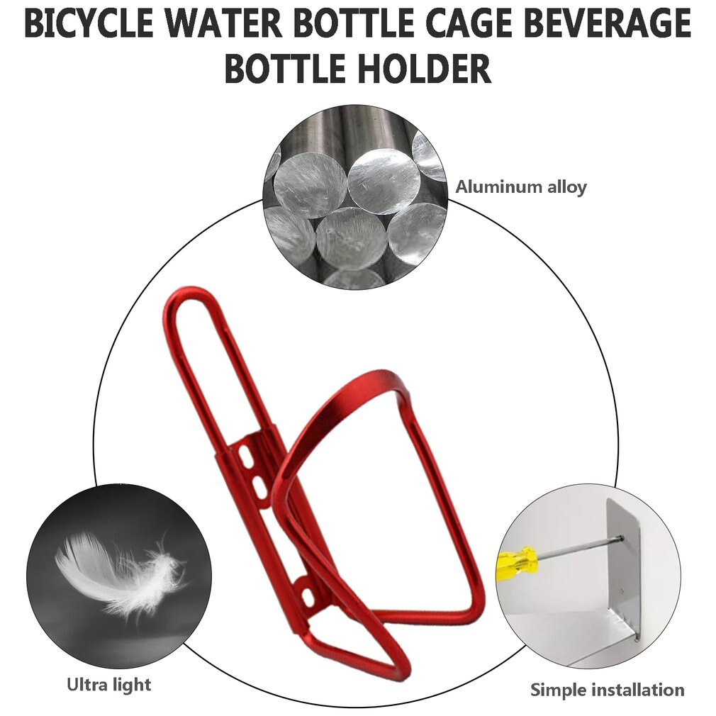Ultraligera aleación de aluminio soporte de botella de agua de bicicleta Cage MTB Road Bike botellas de bebida Mount Rack accesorios de ciclismo