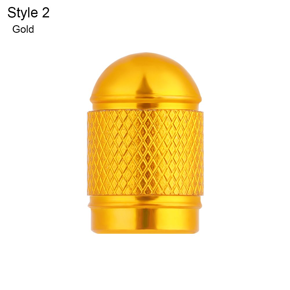 Stofdicht Aluminium Outdoor Fiets Accessoires Fiets Ventieldopjes Fietsen Tire Schrader Ventieldopjes Ventiel Covers: Gold-Style 2