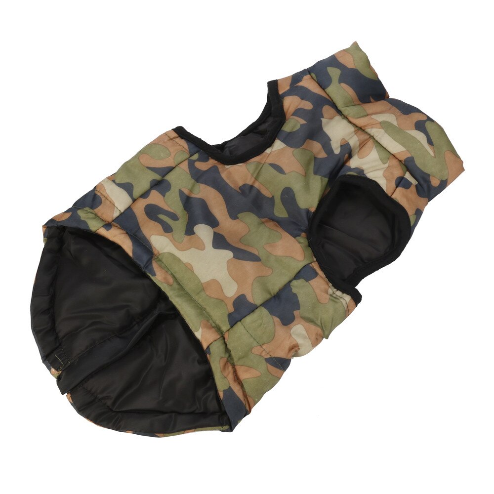 ! Mode Hond Kleding Camouflage Print Hond Winter Doek Huisdier Katoenen Vest Warme Kleding Jas Voor Kleine Middelgrote Honden puppy