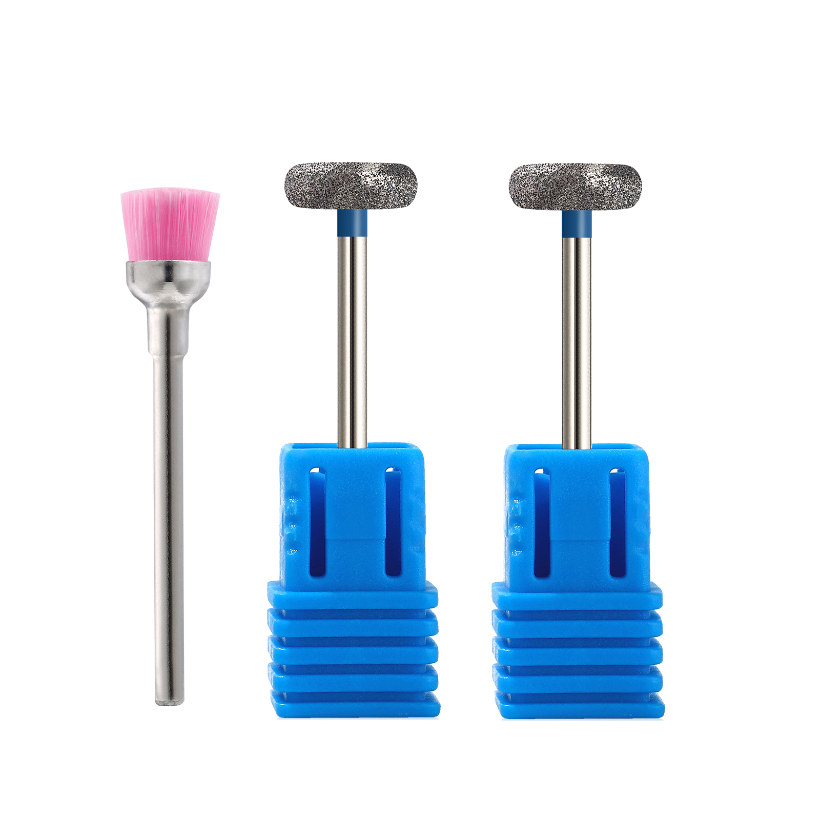 2 sztuk/partia diamentowe wiertła robić paznokci frez obrotowy bełkotać skórek czyste bity aparatura robić manicure pilniki...: zestaw 2(3szt)