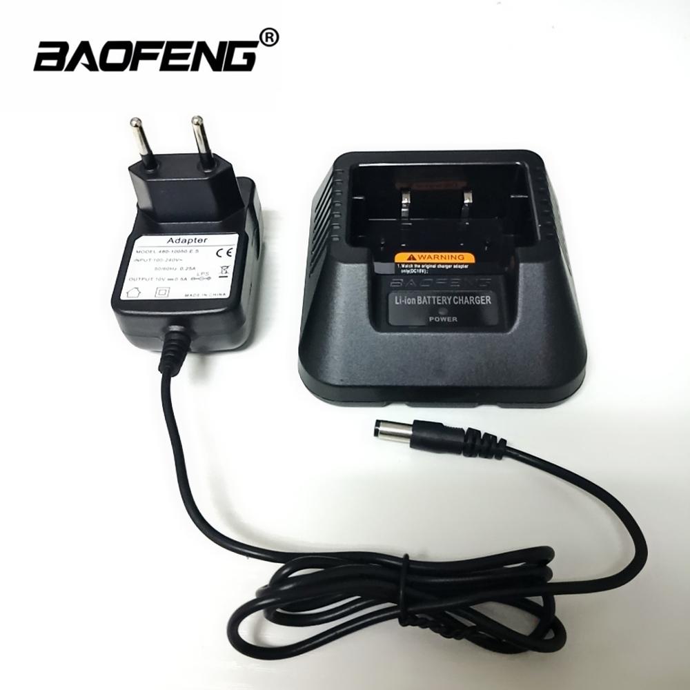 100% Original Alle Neue Baofeng UV-5R Batterie Ladegerät UV 5R Walkie Talkie Batterien Schreibtisch Ladegeräte EU Stecker