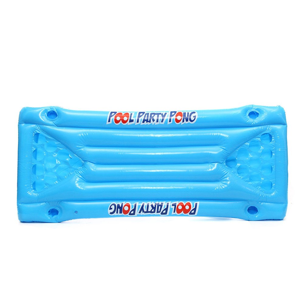 Gonflable bière Pong flotte Table piscine radeau salon PVC flottant radeau avec 24 porte-gobelets pour piscine partie jeu eau jouet