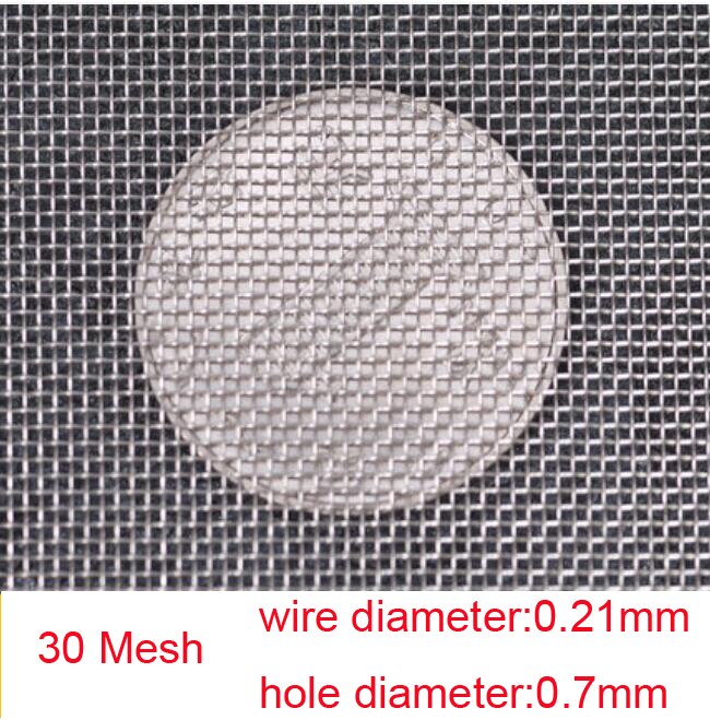 304 rustfritt stål netting matfilter metall nettfiltrering trådplate silfilter hjemmekjøkkensiler 300mm x 1000mm: 30 masker
