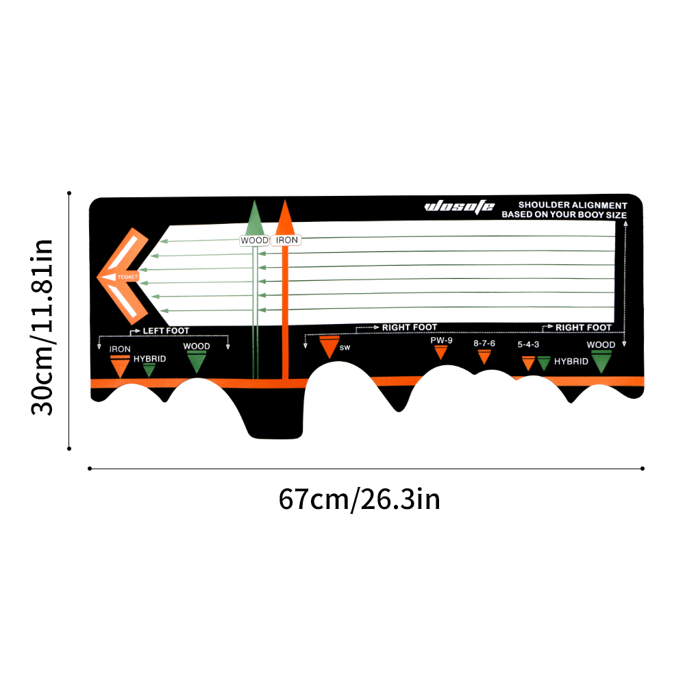 Putter Practice Device Beginner Posture Auxiliary Corrector Golf Swing Training Aid Stick Hitting Station Mat: Default Title