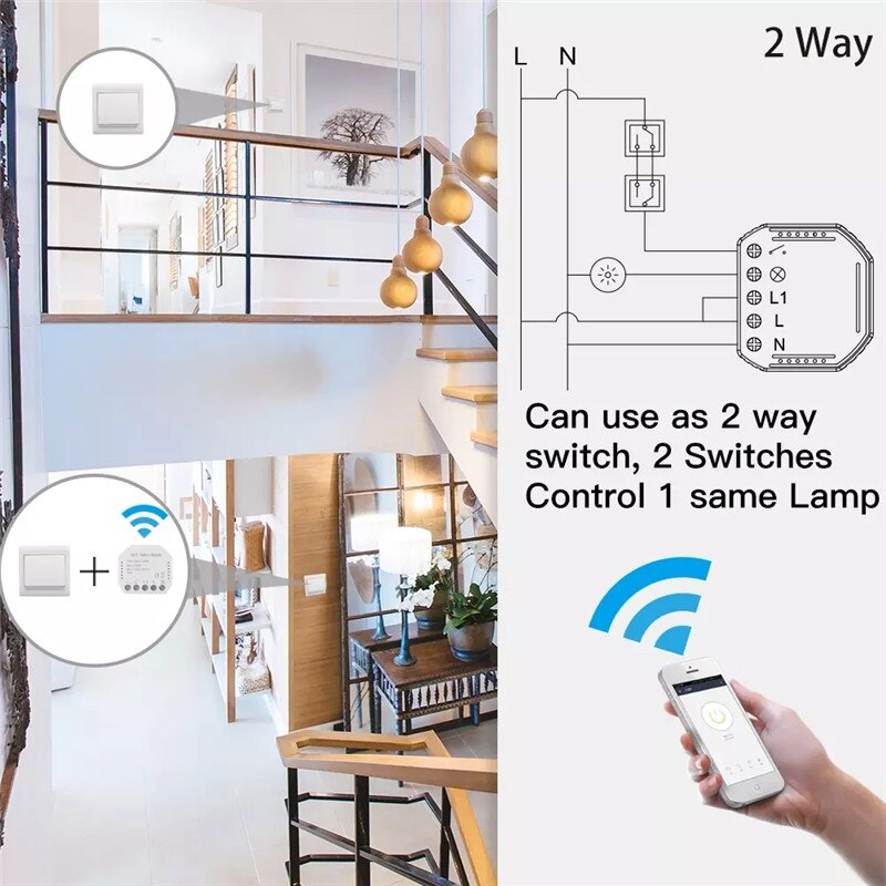 Tuya Zigbee Switch Module Wireless Light Switch Relay Compatible Alexa Google Home
