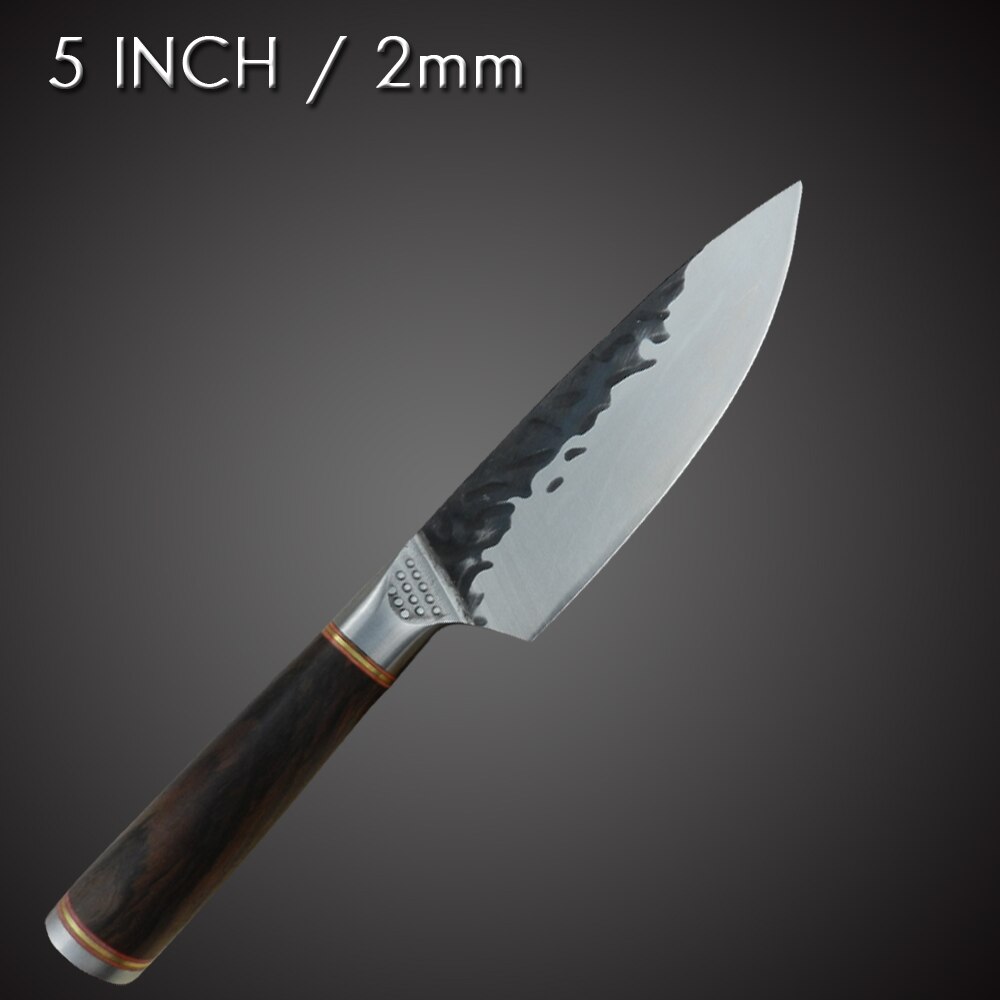 Handmade Forged Cleaver Butcher Knife 8 INCH Slaughter Chopping Cutting Bone Stainless Steel 5CR15 Knife Camping Hiking Tool: 5 chef knife