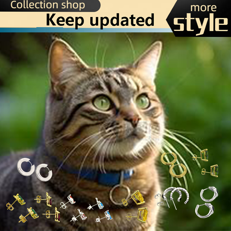 Kat accessoires 2025 Spaanse originele sieraden 925 zilveren vergulde kristallen oorbellen luxe prachtige meisjes cadeau