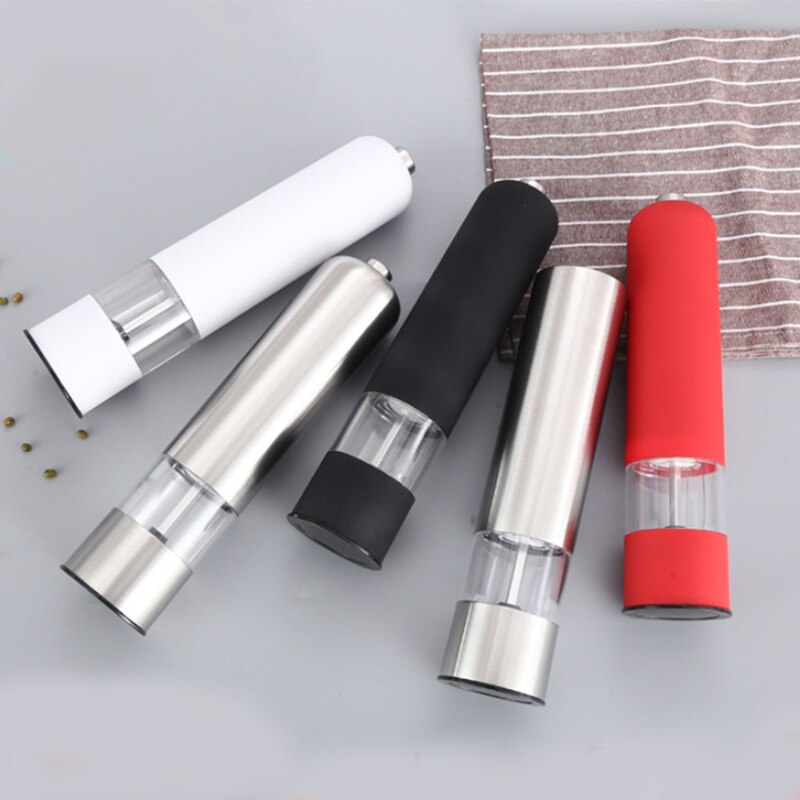 Elektryczny młynek robić pieprzu, automatyczny młynek robić soli i pieprzu o regulowana grubość, odpowiedni robić przypraw kuchennych