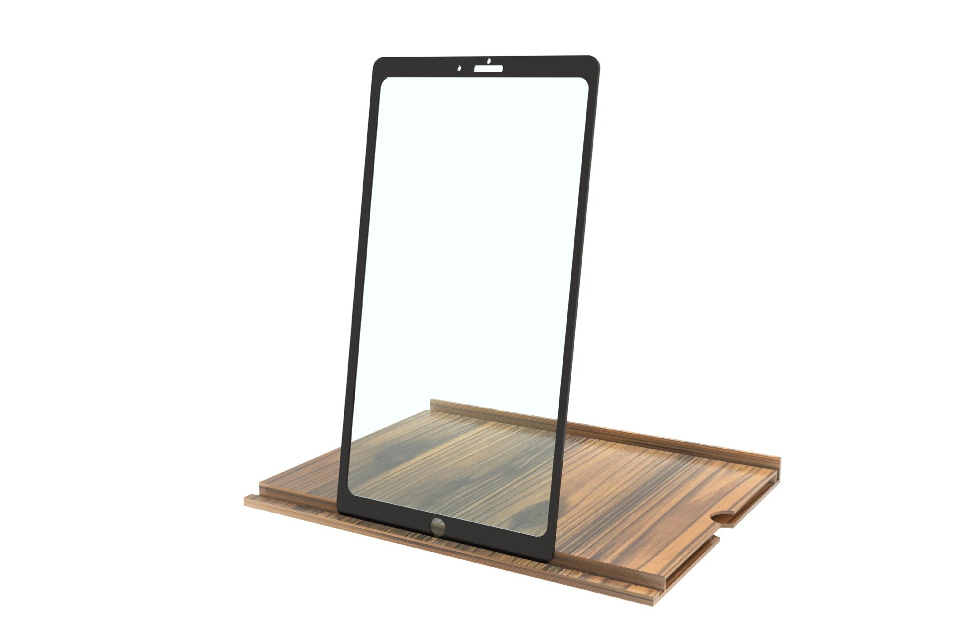 12 Inch Screen Amplifier Wood Horizontal Vertical Screen Magnifier Folding Desk Phone Video Holder: 4