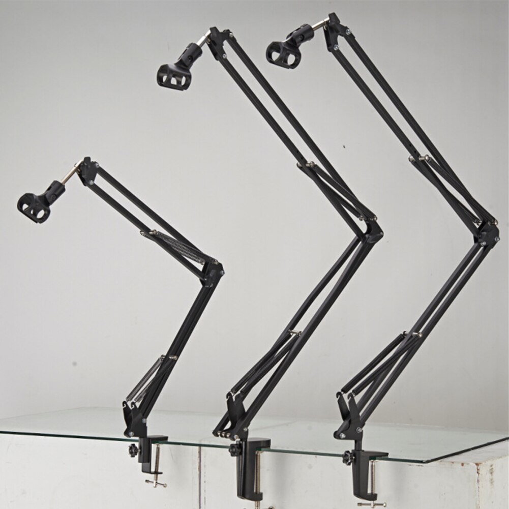 Stable Easy Apply Desk Mount Universal Fit Clip Scratch Resistant Durable Aluminum Alloy Cantilever Bracket Clamp