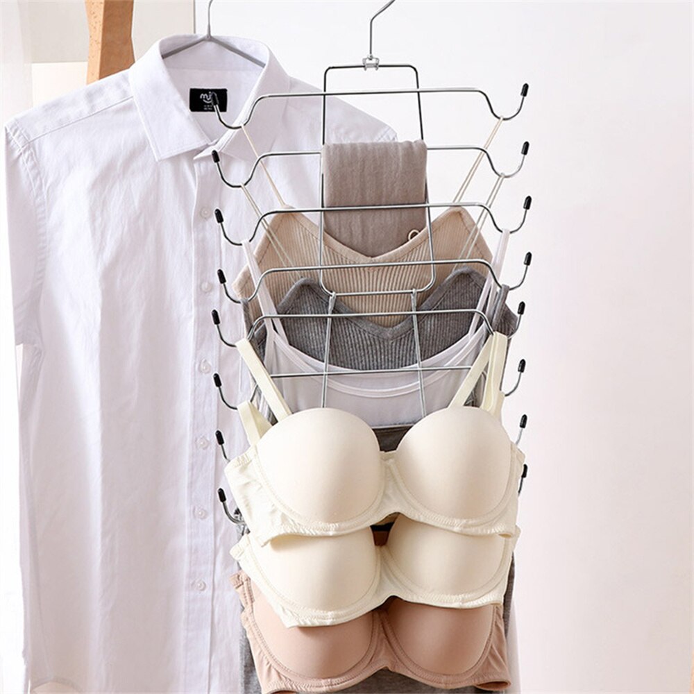 Multi-port Clothes Hanger Closet Organizer Space Saving Rack Cabide Tank Top Bra Storage Strappy Dress Bathing Suit Hangers