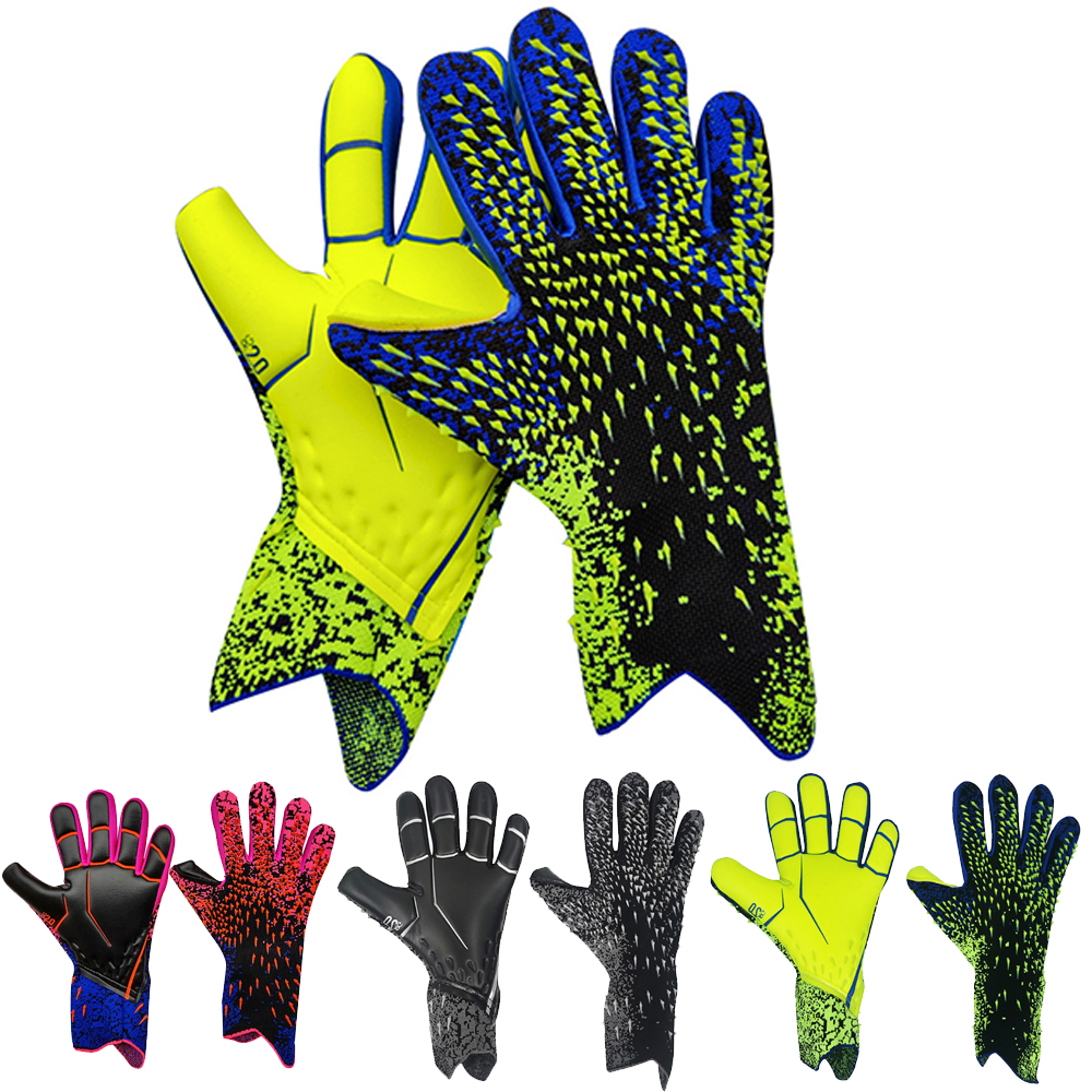 Professionele Voetbal Keeper Voetbal Handschoenen Anti-Slip Dikker Voetbal Keeper Handschoenen Vinger Bescherming Handschoenen Voetbal Equipmen