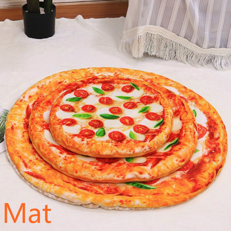Kreative Pet Kissen Decke Weichen Samt Pizza Ei Lebensmittel Obst Gedruckt Hund Katzen Schlaf Matte Winter Warme Decken Haustiere Produkte: Pizza Mat / S