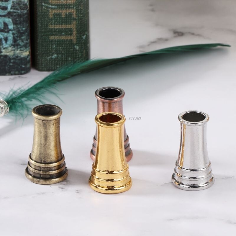 Vintage Feather Quill Dip Pen Holder Metal Fountain Pens Stand Office School Supplies Stationery Student