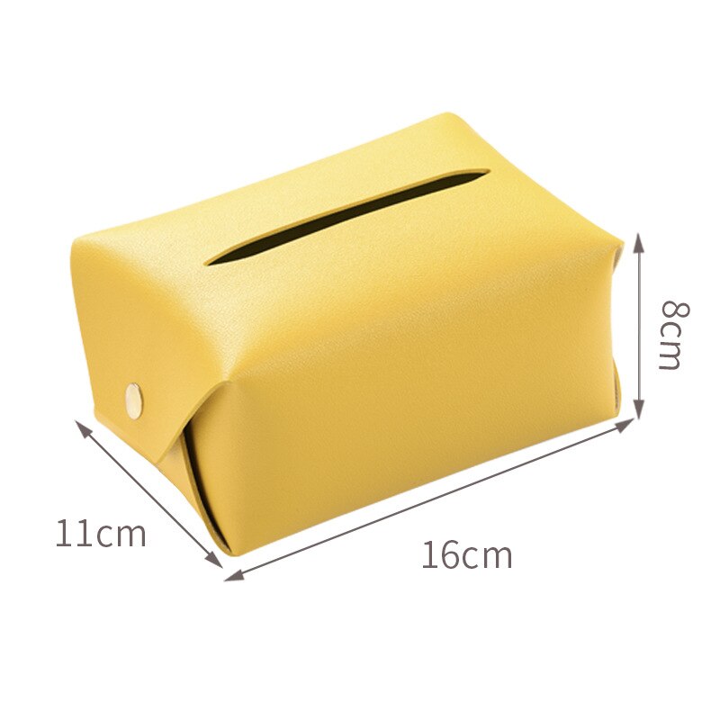 Läder silkespapper utsugslåda hushållspapper låda bilmonterad vardagsrumsbord pappershandduk förvaringslåda