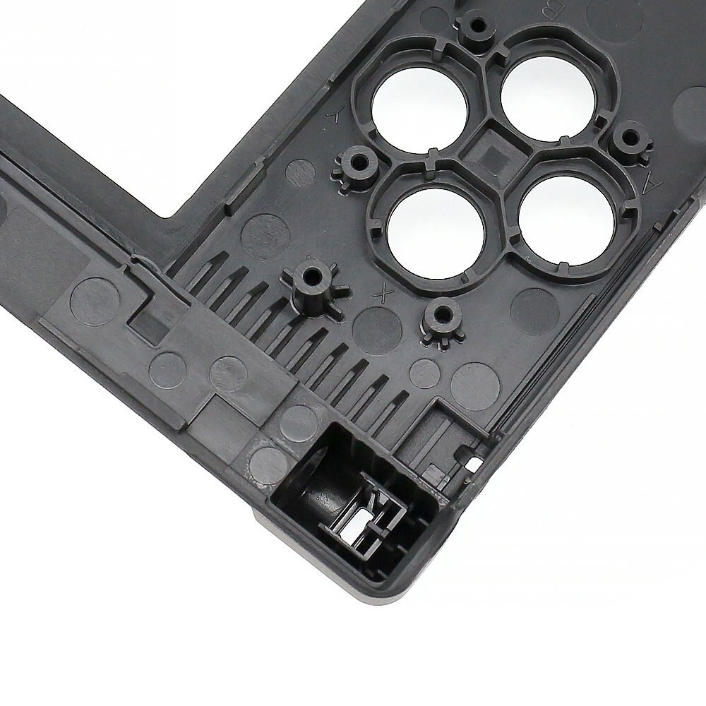 Bisagra de repuesto para Nintendo 3DS XL, carcasa media con tapa de joystick, color negro, nueva versión de