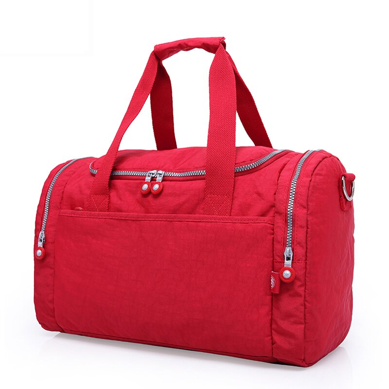 TEGAOTE – sacs de voyage grande capacité pour femmes, 2022, sac de voyage imperméable, sac de voyage, fourre-tout décontracté, grand voyage de week-end, sac touristique: Rouge