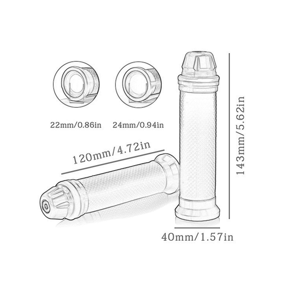 Empuñaduras antideslizantes para manillar de motocicleta, puños calefactados de 7/8 pulgadas, Tnt125, Gsxr 600, Wotan Storm 125, 1 par