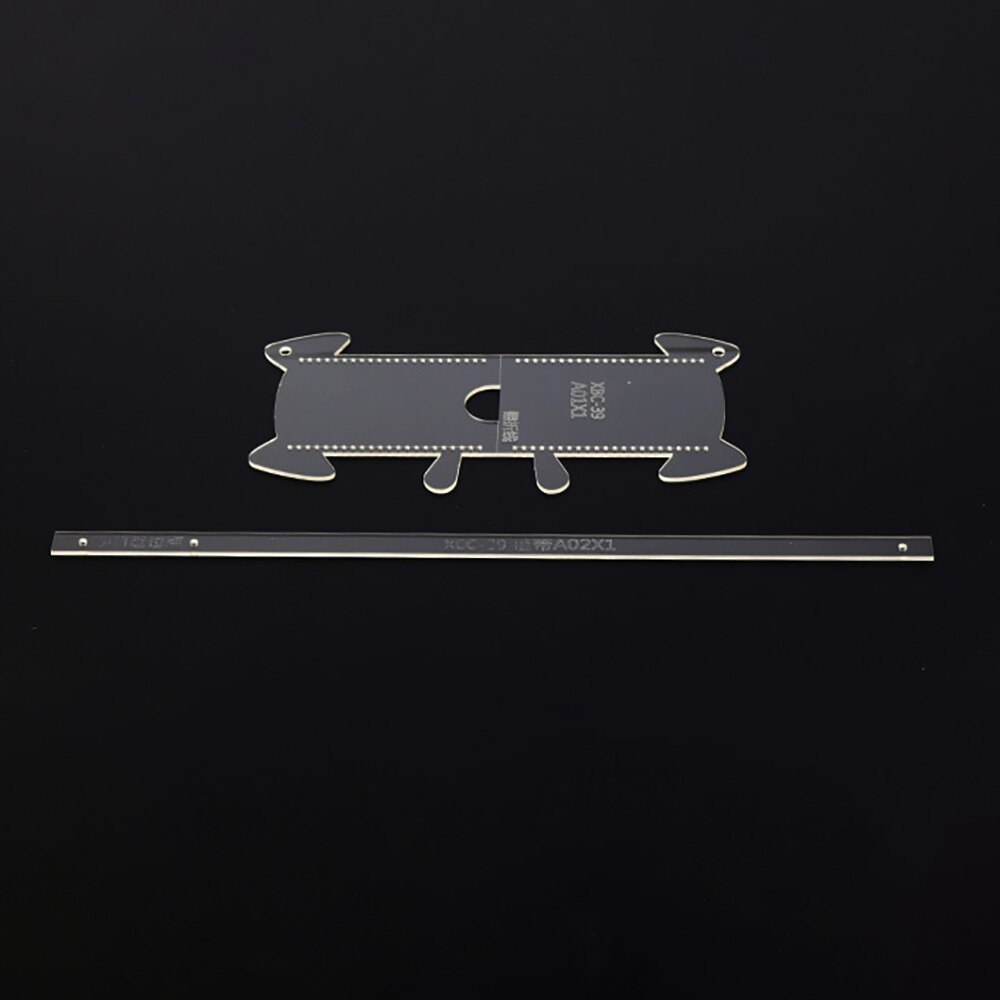 Cartoon Dog Shaped Card Holder Sewing Pattern Acrylic Leather Template DIY Handmade Leathercrafts Supplies: Default Title