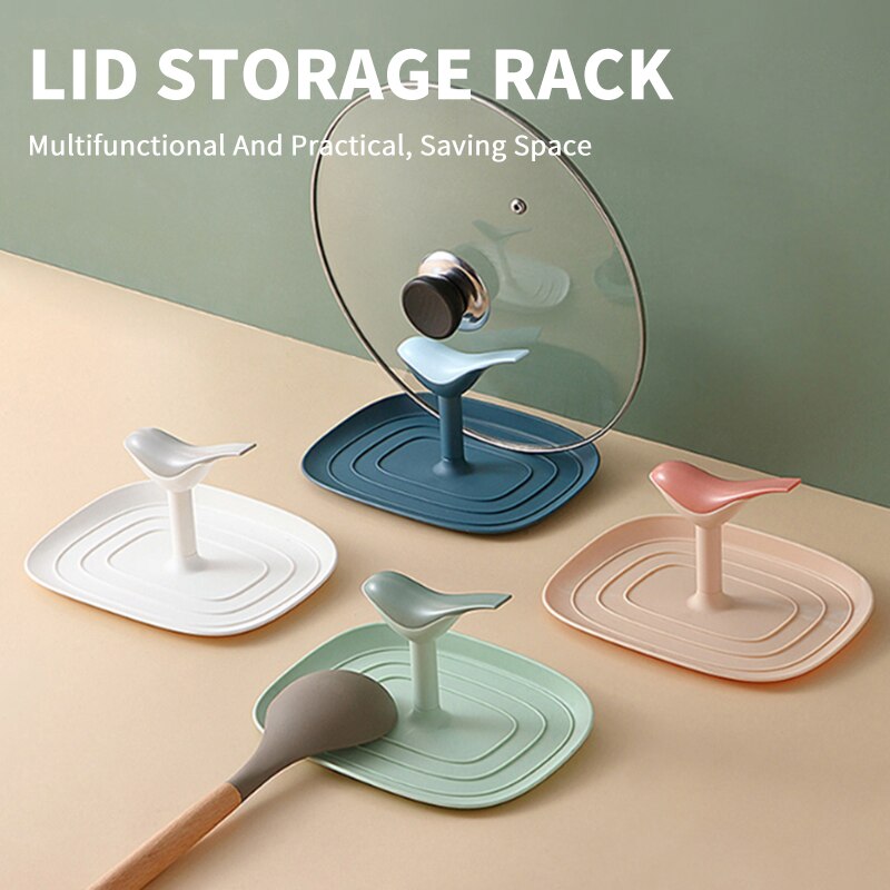 Keuken Organisator Pot Deksel Rack Roestvrij Stalen Lepel Spatel Rack Holder Pot Deksel Plank Rack Pan Cover Stand Keuken Accessoires