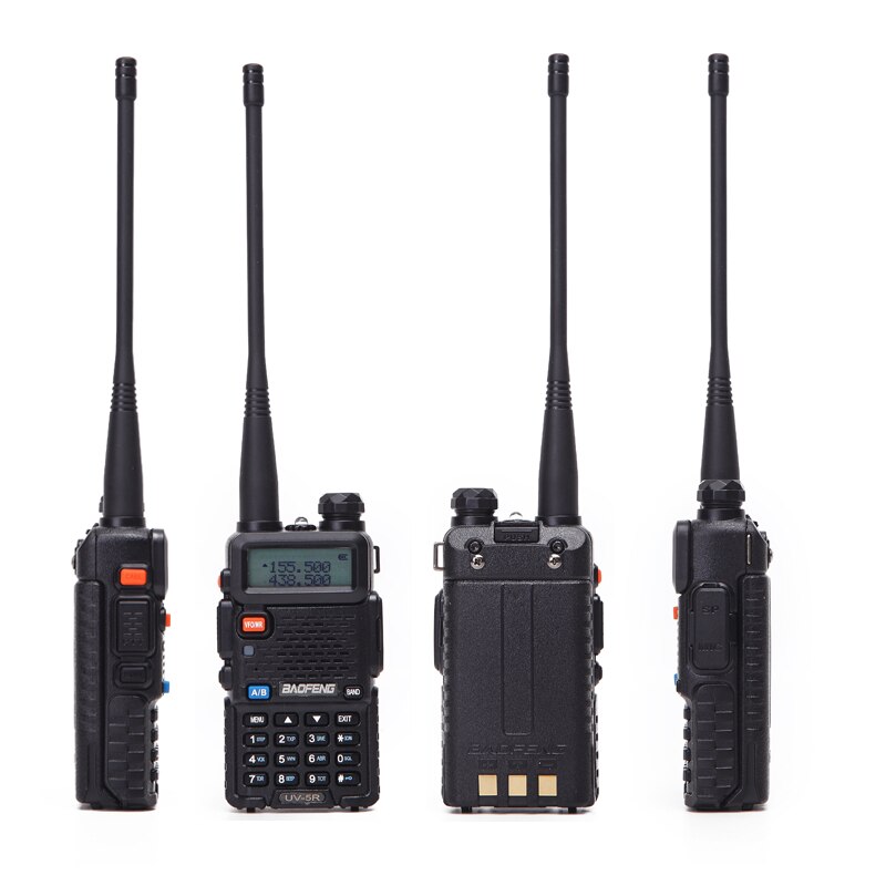 2 STUKS Baofeng BF-UV5R Amateur Radio Draagbare Walkie Talkie Pofung UV-5R 5W VHF/UHF Radio Dual Band Twee way Radio UV 5r CB Radio