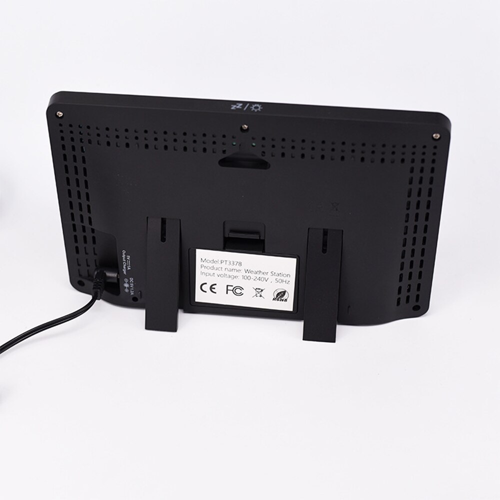 Lcd Digitale Thermometer Temperatuur Meter Thuis Weerstation Weerbericht Barometer Tijd Wekker Draadloze