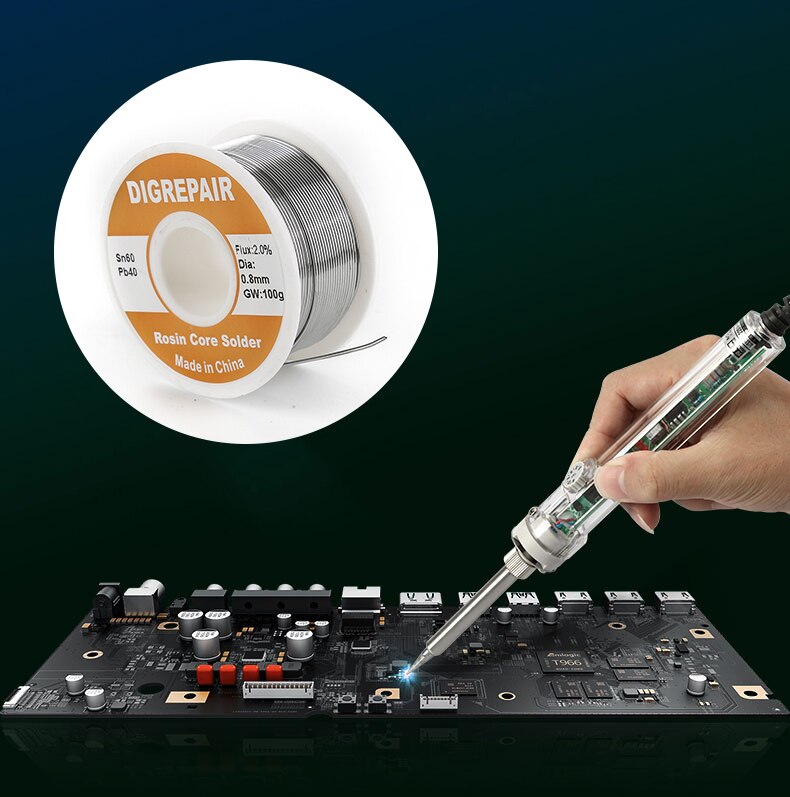 150g/roll Tin lead Rosin Core Solder Wire 0.6mm 0.8mm 1.0mm 1.2mm 2% Flux Reel Welding line Rosin Core Solder for soldering