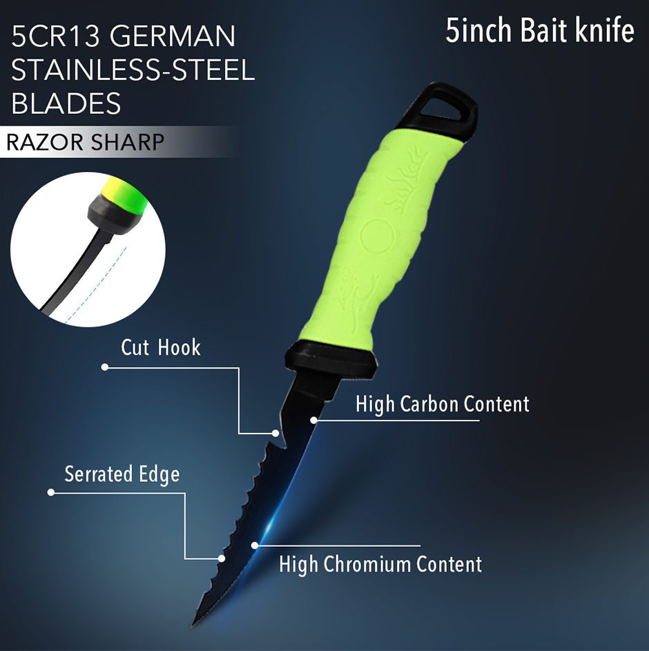 Stainless steel kitchen knife, fishing knife, fillet knife, boning knife, meat cleaver, butcher knife, fruit cutter, fish cutter