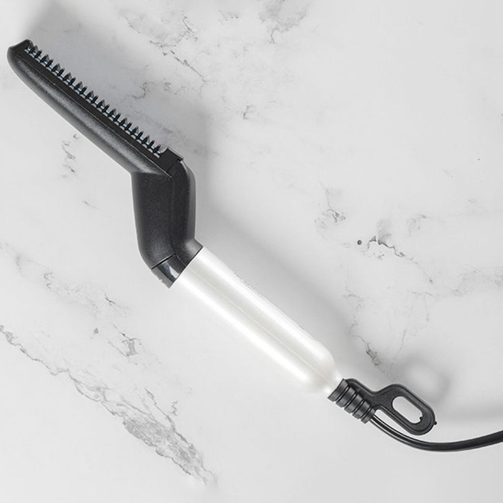 Multifunctional Hair Comb Quick Beard Straightener Curling Curler Show Cap Men Beauty Hair Styling Tool