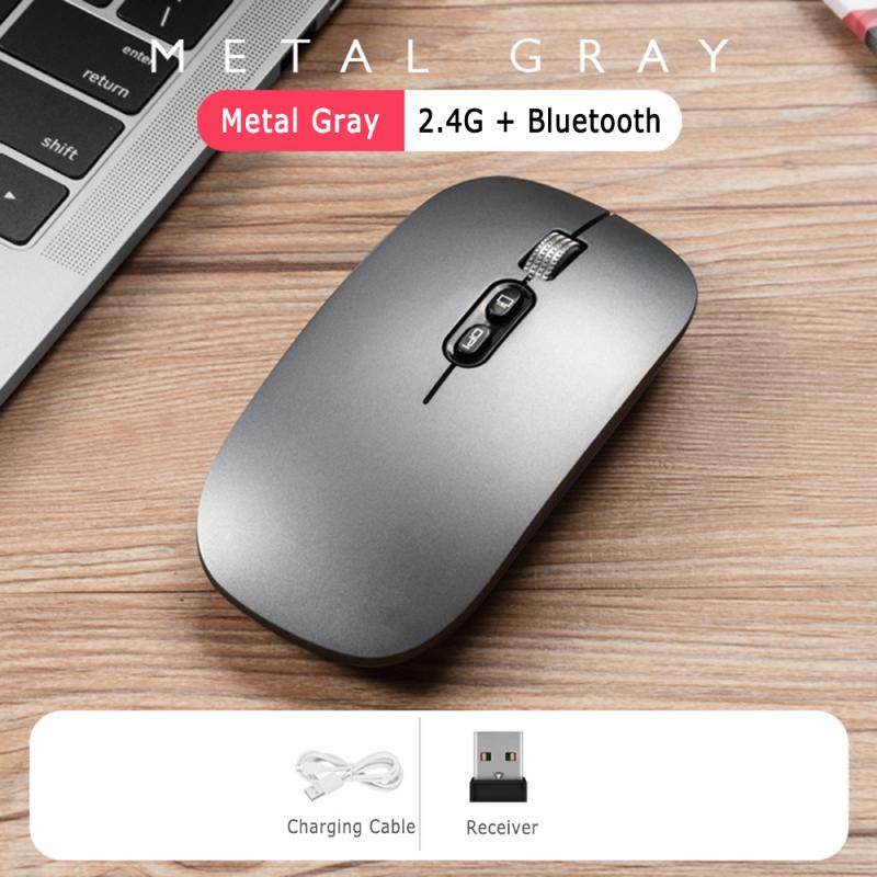 1600 DPI USB Optical Wireless Computer Mouse Bluetooth Mouse 2.4GHz Receiver Rechargeable Ergonomic Mouse For PC Laptop: 06