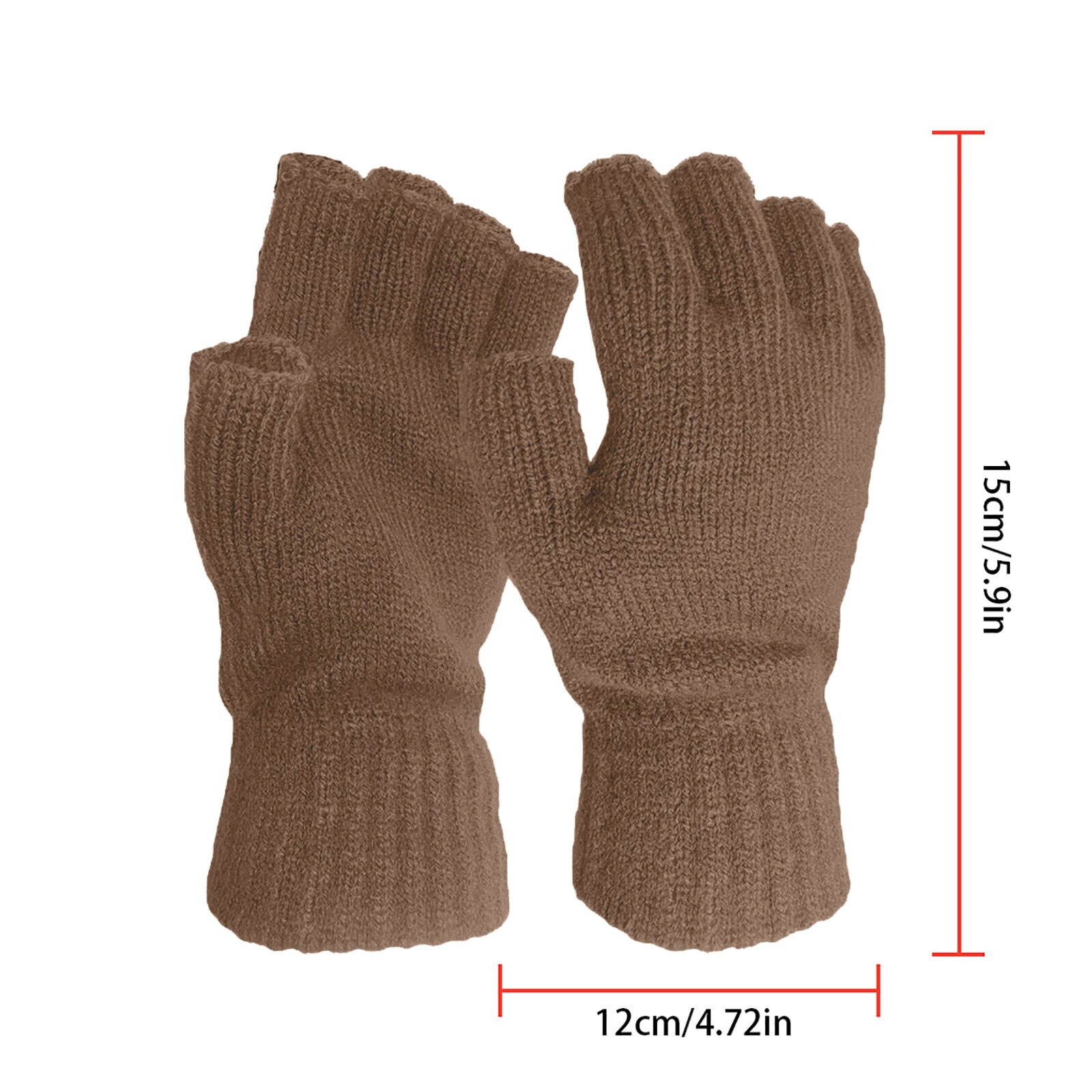 Winter Houden Warme Wollen Handschoenen Gebreide Flip Vingerloze Dunne Gebreide Handschoenen Voor Mannen Vrouwen Blootgesteld Vinger Wanten Touchscreen Handschoen