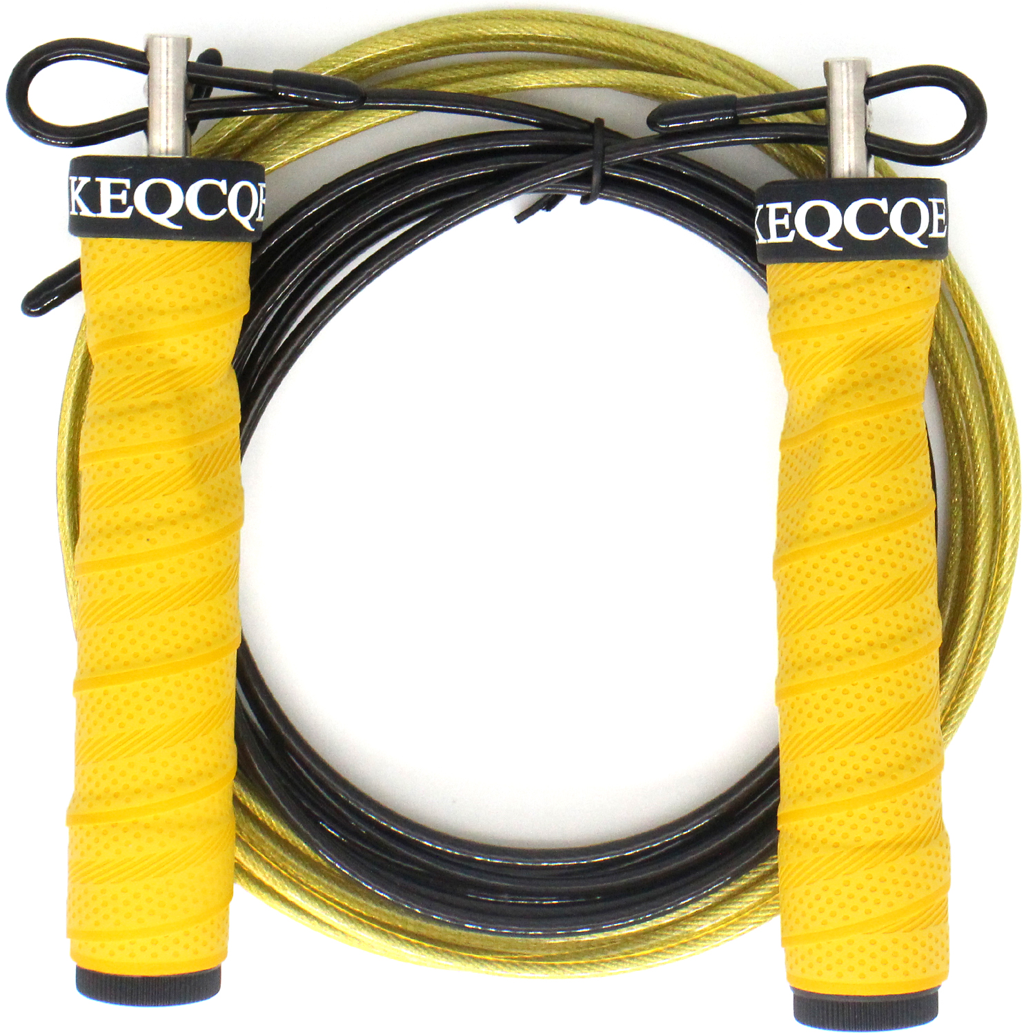 Crossfit Jump Rope Skip Snelheid & Gewogen Springtouw Fitness Touw Krachttraining: Clear
