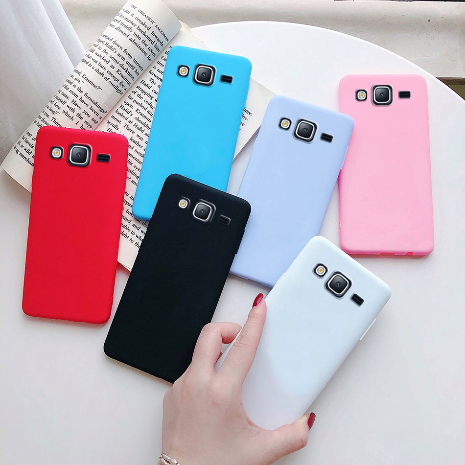 Custodia per Samsung Galaxy J2 Prime custodia G532F Cover posteriore morbida in Silicone opaco per Funda custodie per telefoni Samsung Galaxy Grand Prime Plus