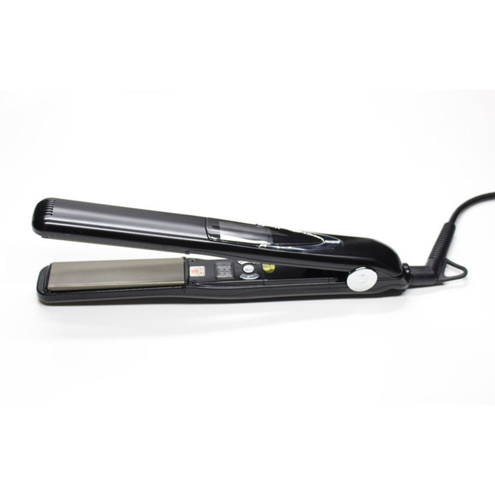 Plancha de pelo de titanio con vibración pantalla Digital, plancha de cerámica plana, herramientas de estilismo para el cabello