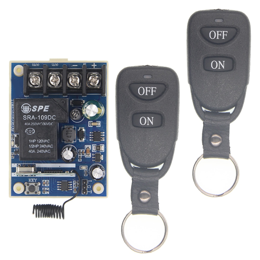 Controle Licht Pomp Motor OP OFF 12 v 24 v 36 v 48 v RF Remote Switch Ontvanger + Zender onafhankelijk 315/433 mhz