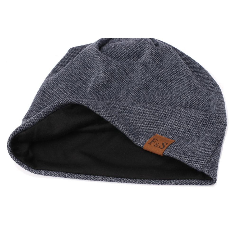 Gorros casuales de algodón, tejido elástico térmico, ligero, cálido, para invierno, gorros deportivos