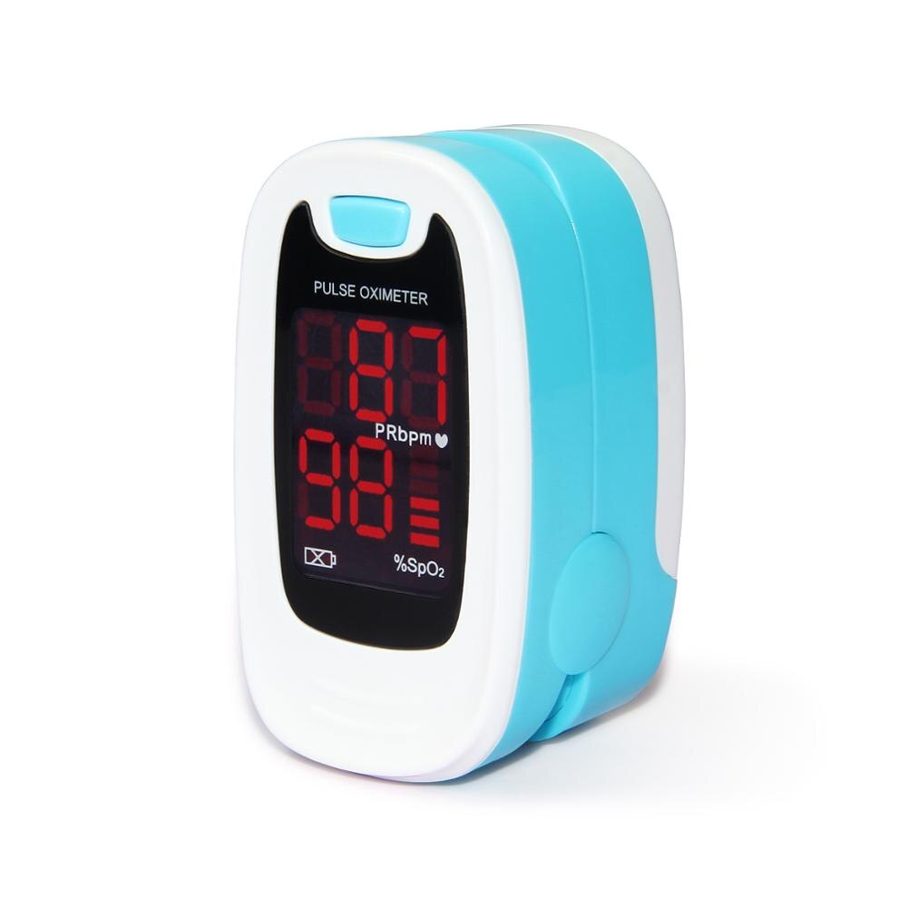 Led fingerspids pulsoximeter blod iltmåler spo 2 puls patientmonitor nyeste