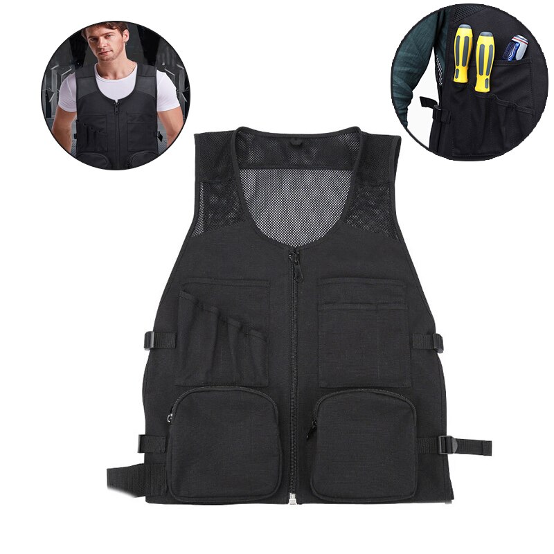 Multi Pocket Tool Tas Elektrische Werk Vest Kleding Onderhoud Tool Vest