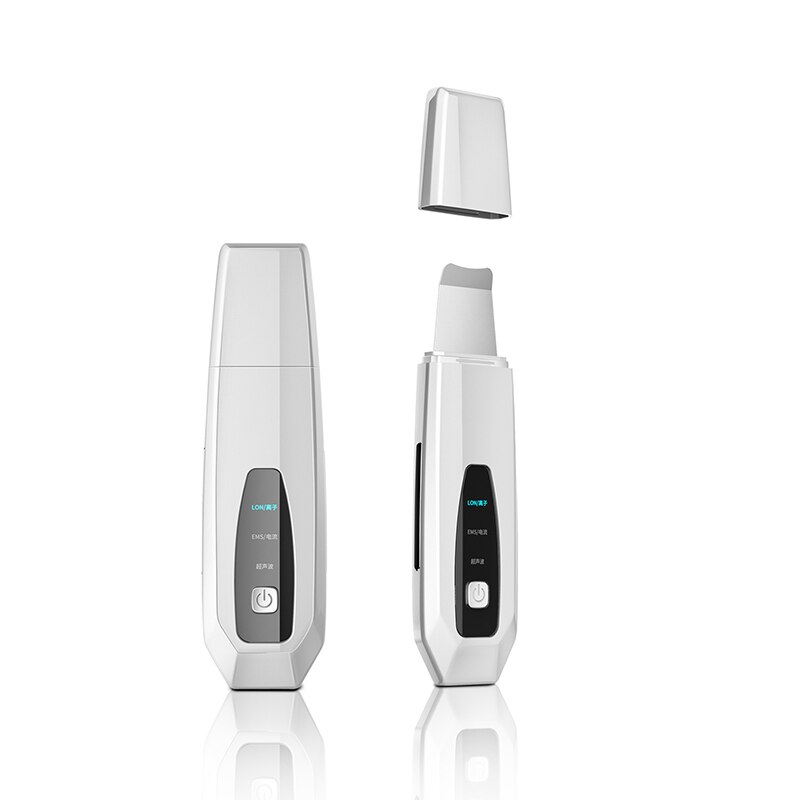 Máquina de limpieza ultrasónica con pala, instrumento poroso de belleza facial, limpiador de espinillas