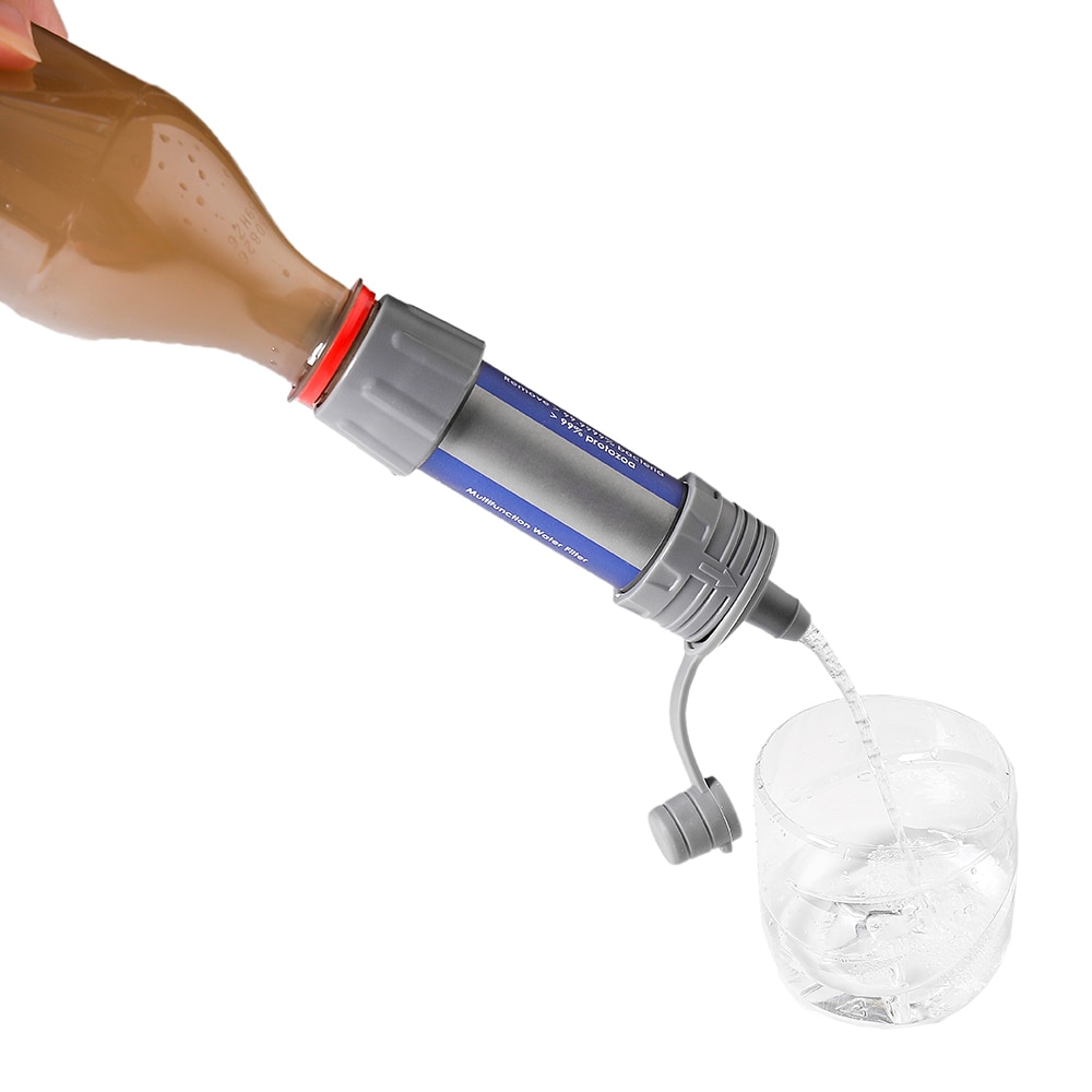 Filtre à eau extérieur, système de filtration d'eau à paille, purificateur d'eau pour la préparation aux situations d'urgence, camping, voyage, randonnée