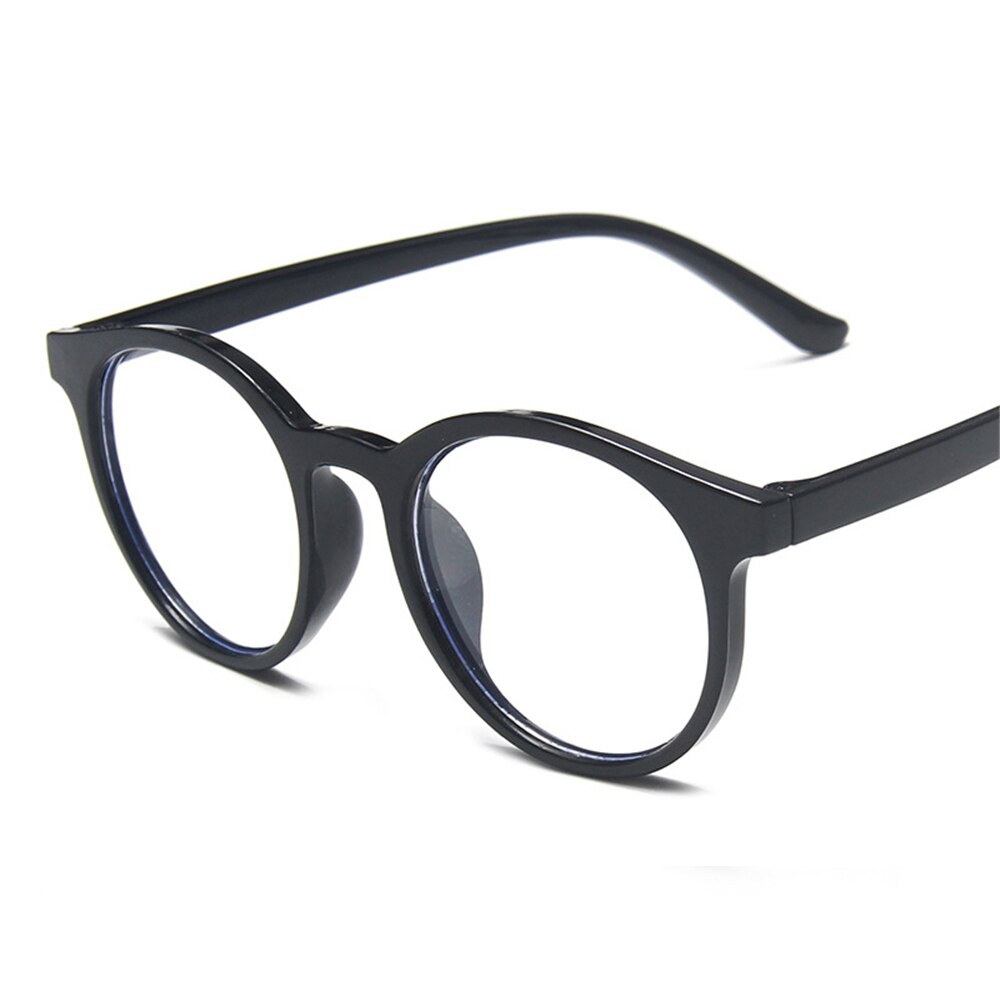 Anti Blue Light Glasses Kids Round Eyeglasses Boys Girls Computer Clear Lens Spectacles Children Optical Frame: bright black