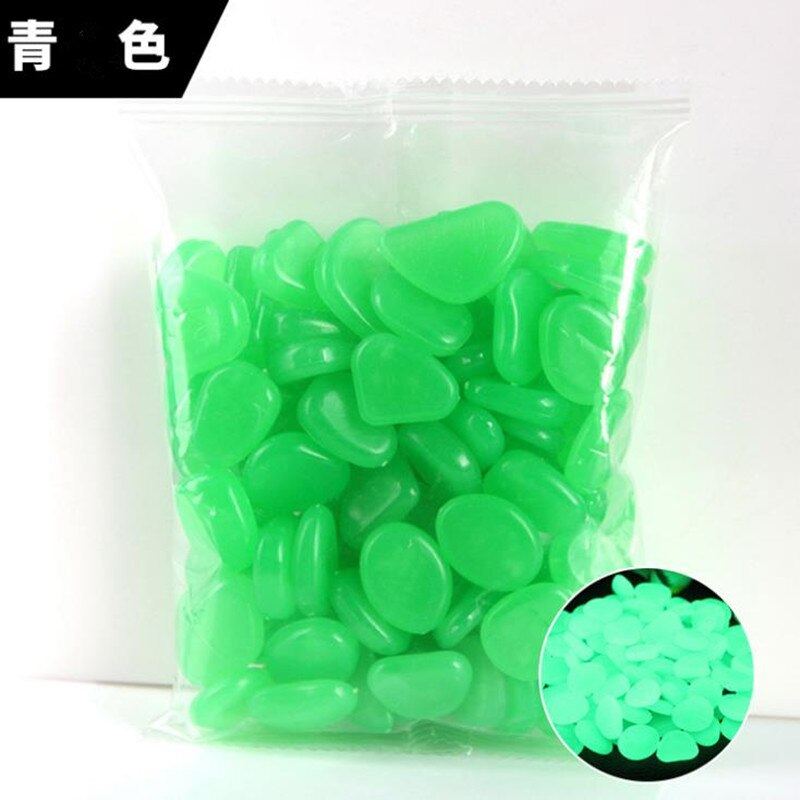 50/100Pcs Lichtgevende Kunstmatige Steentjes Glow In Dark Stone Huis Tuin Decoratie Fluorescent Kunstmatige Steen Voor Aquarium Fish: 100pcs / 4