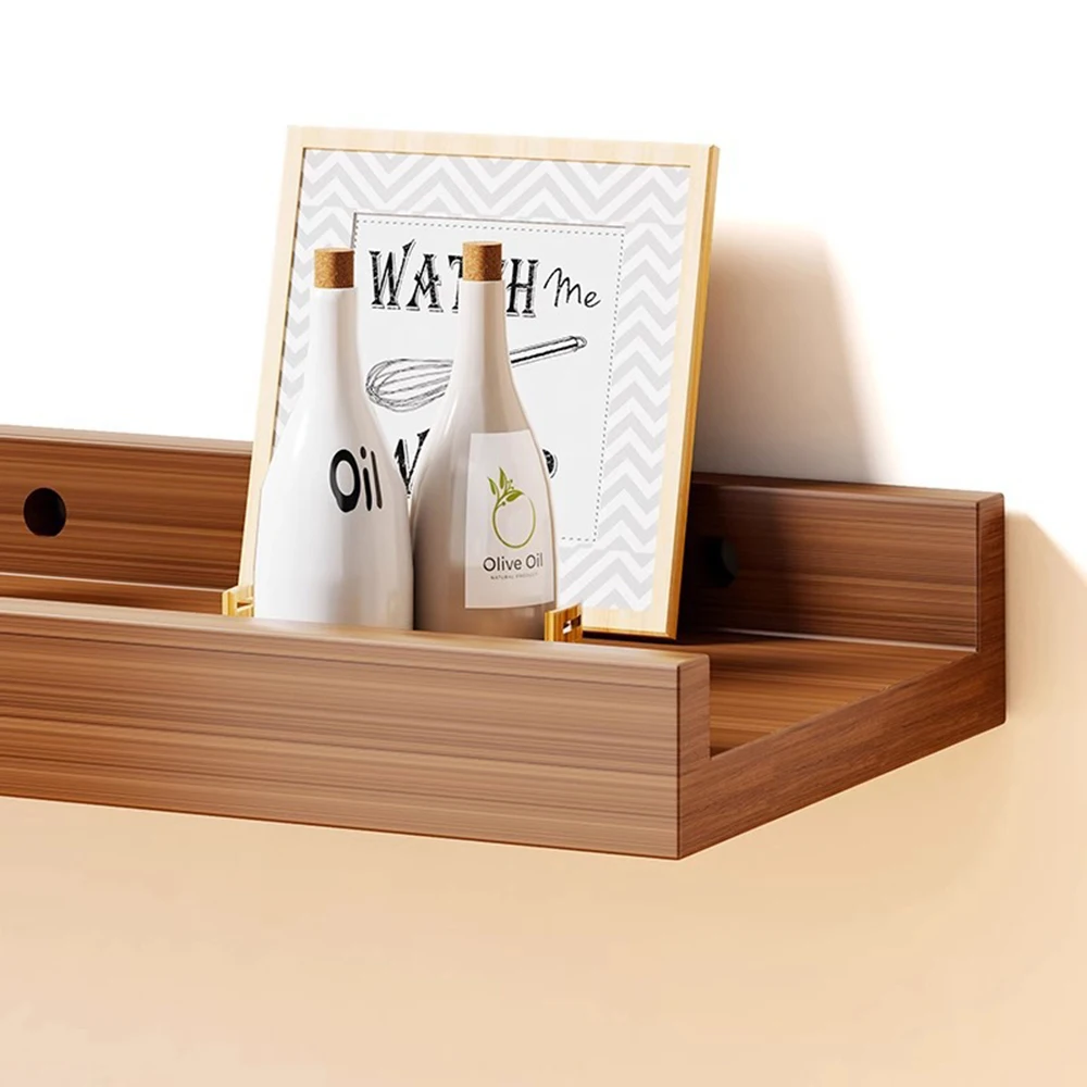 Wandopbergrek 60 cm houten scheidingswand Displayrek Thuis Woonkamer Wandplank Eenvoudig modern laminaat Sorteerrek