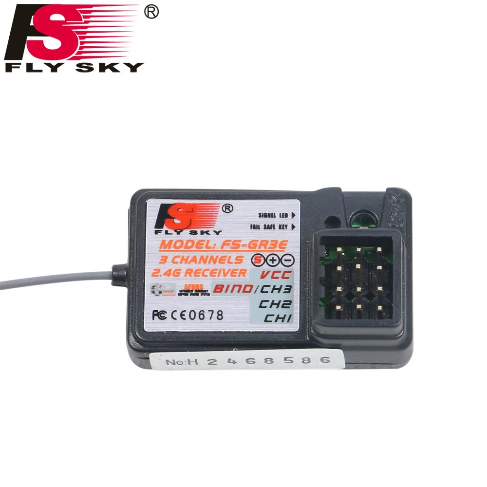 FATJAY FlySky FS-GT3C 2.4g 3-Kanaals Zender met GR3E Ontvanger Voor RC Auto Boot Radio Zender Controller Met ontvanger