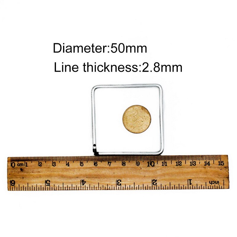 2pcs/set Metal Dream Catcher Moon Triangle Square Hoop for DIY Handmade Dreamcatcher Macrame Material Accessories Crafts: 2pcs Square 50mm