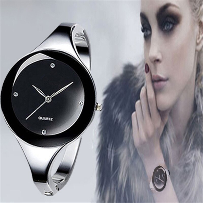 Vrouwen Quartz Bangle Horloges Relojes Rvs Eenvoudige Vrouwelijke Strass Horloge vrouwelijke dames horloge hombre