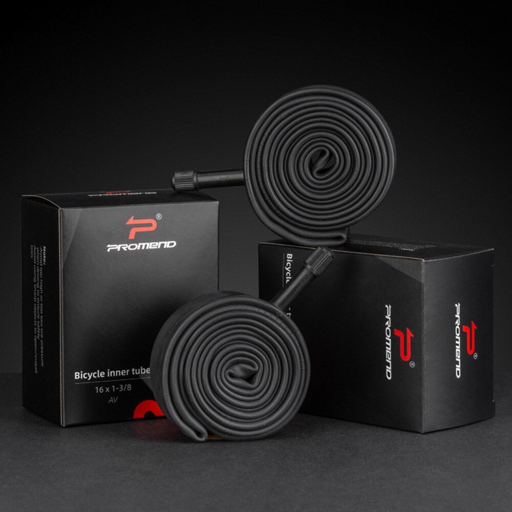 16x1 3/8 Inner Tube 34L AV Valve Bicycle Bike Black Butyl Rubber Cycle Foldable Bike For Brompton