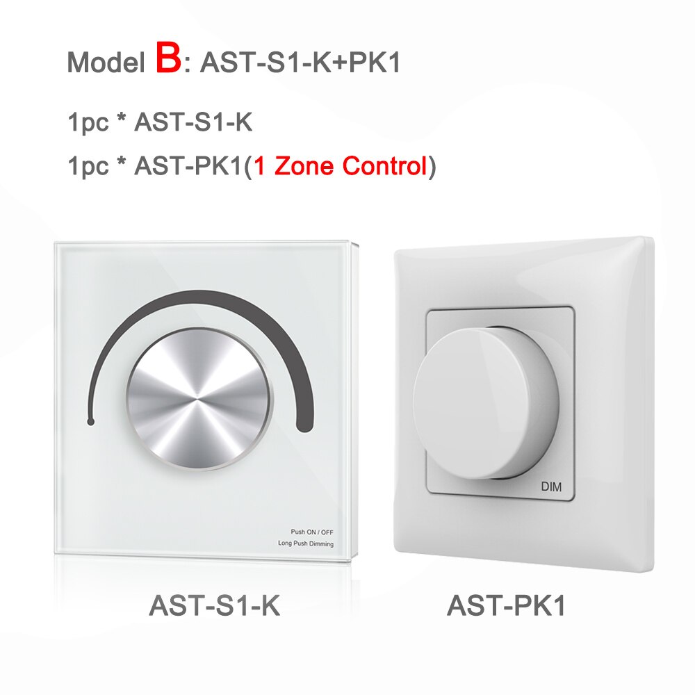 Triac LED Dimmer Switch Smart Wifi 2.4G RF Wireless Remote AC 110V 230V 220V Dimmable Knob Controller for LED Bulb Light Lamps: Model B